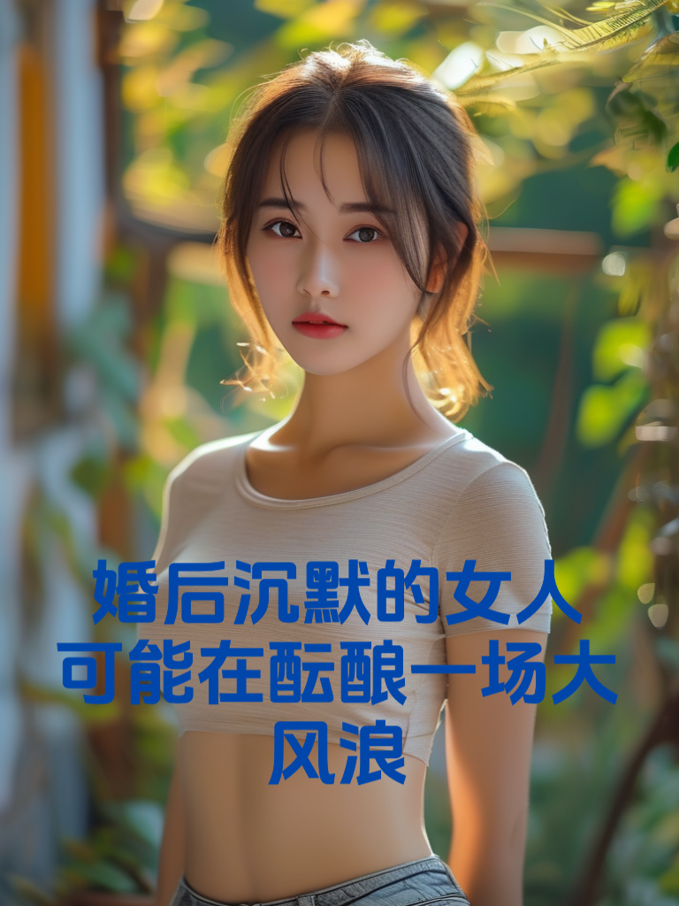 婚后沉默的女人，可能在酝酿一场大风浪