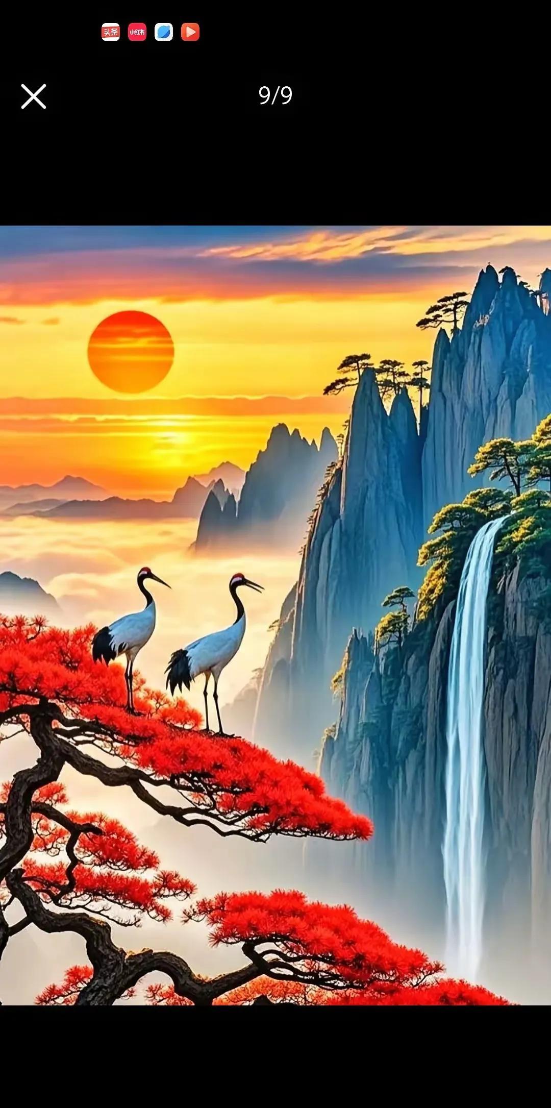 仙鹤送祝福
好运自然来
长寿发大财