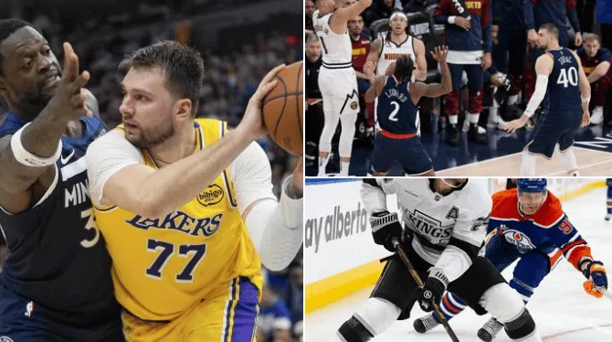 洛杉矶湖人和快船以及冰球队国王队季后赛都濒临淘汰

NBA季后赛G5，快船115