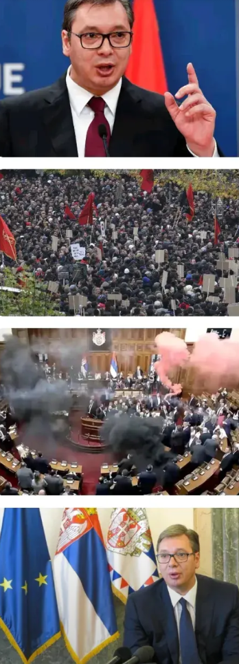 中国的好朋友，又一位面对大劫难。武契奇，不知道他能不能挺过去这一关！现在塞国游行