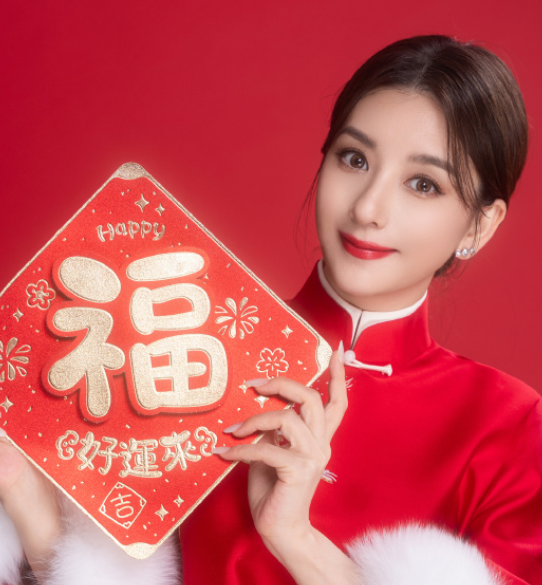 方媛的新春美照，这整体的感觉觉得如何？