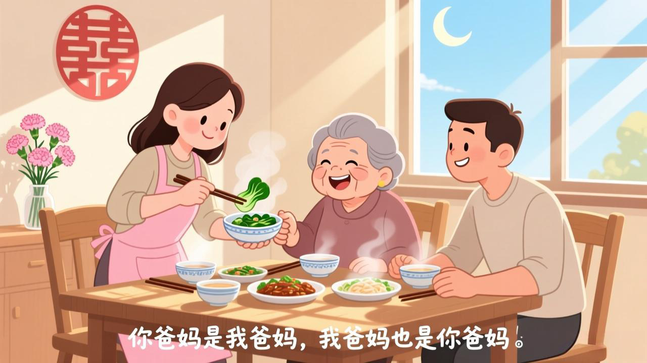 她说“别让你爸妈为难”，是在等你把她当家人