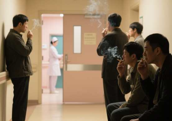 产房外沉默的男人们：一根香烟传递的准爸爸焦虑