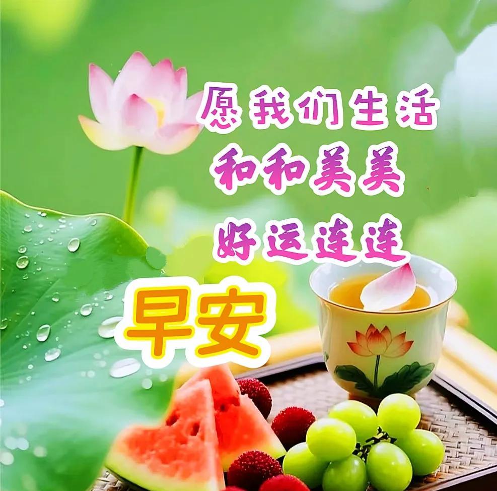 早上好！用快乐的心情，迎接温暖的朝阳；用乐观的心态，拥抱幸福的光芒。愿生活充满阳
