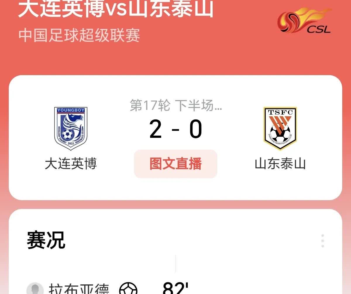 山东泰山中场掌控不力，韩鹏已竭尽全力，正在为崔康熙的极端之举买单。
山东泰山自