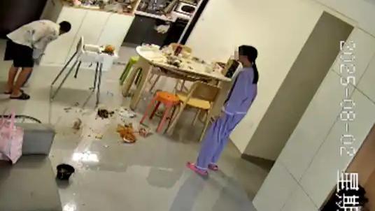 一颗鸡蛋引爆家庭战争，17分钟监控视频让全网破防！