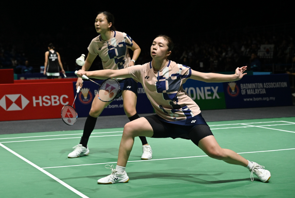在马来西亚吉隆坡举行的2026年马来西亚羽毛球公开赛女双第一轮比赛中，中国组合刘
