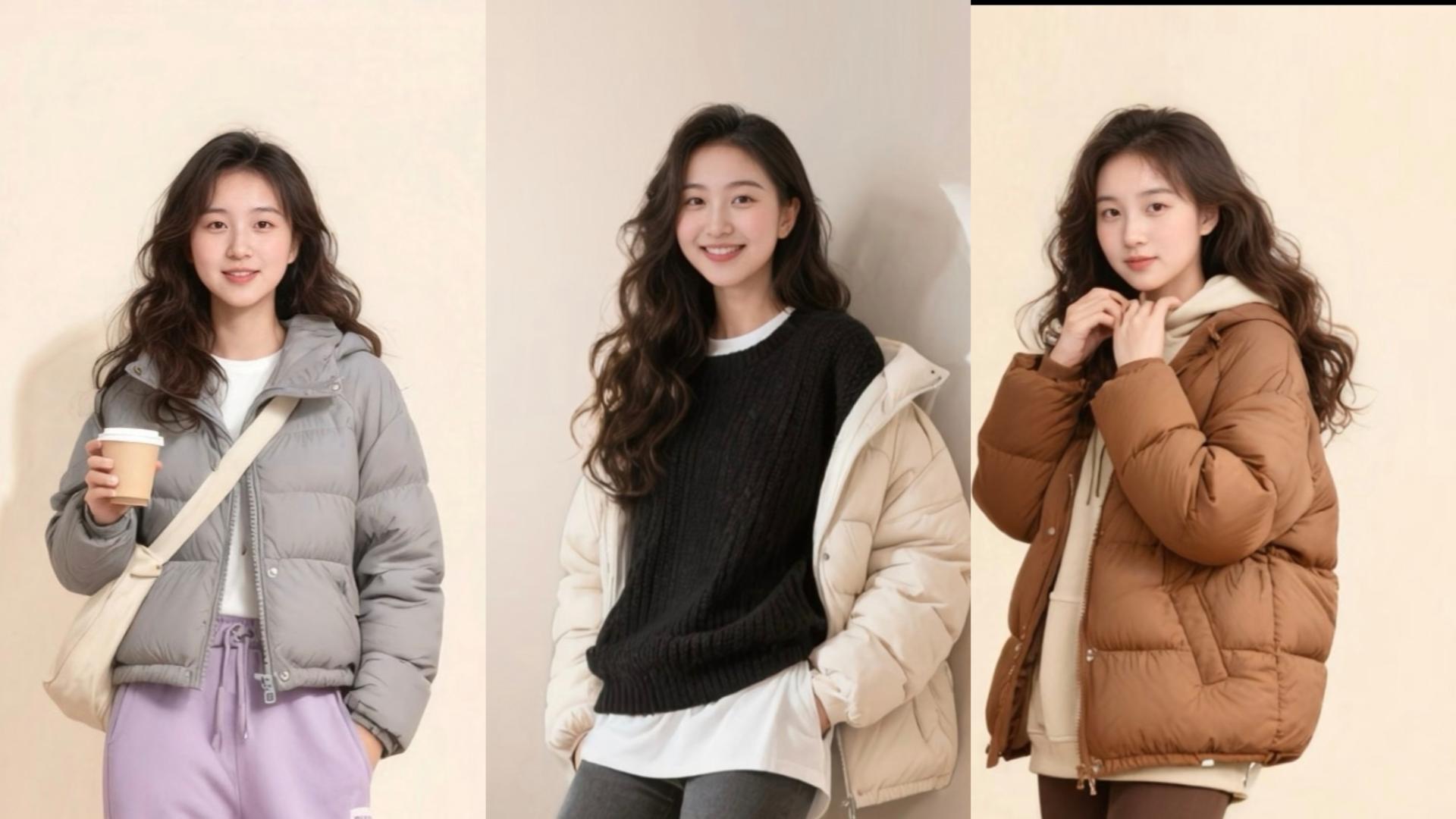 冬日「紫色温柔系穿搭」温柔又保暖