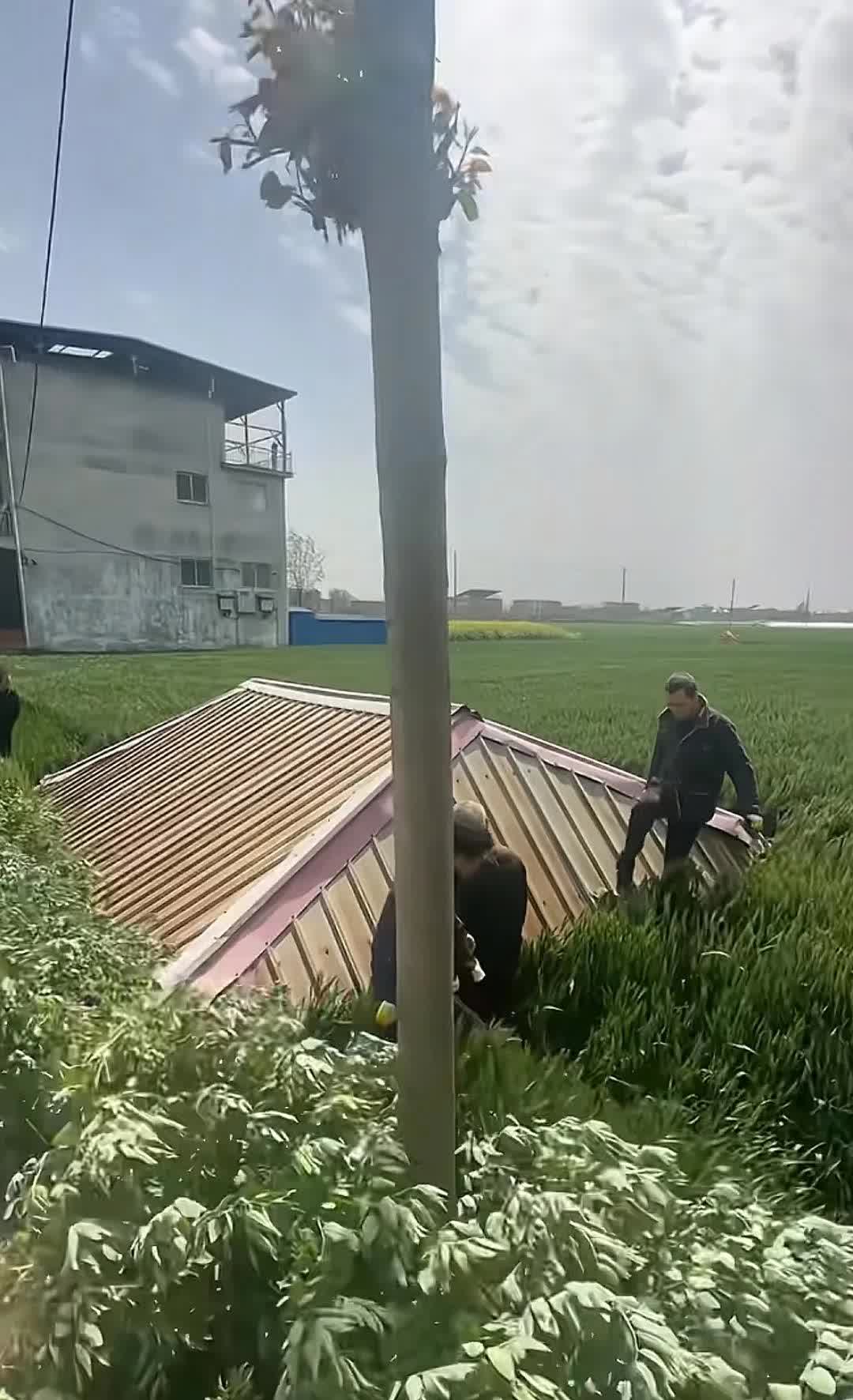 大风掀翻整个屋顶

最近的这场倒春寒，相信都领教过了吧！突如其来的大风“杀伤