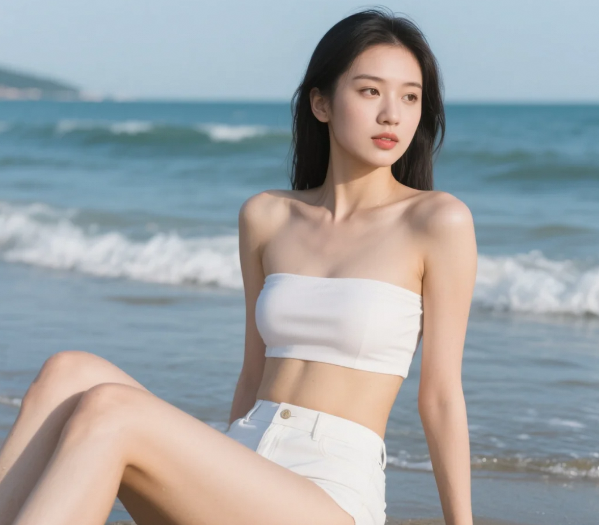 你以为我一个人走在沙滩上是享受孤独？其实我只是习惯了一个人想你