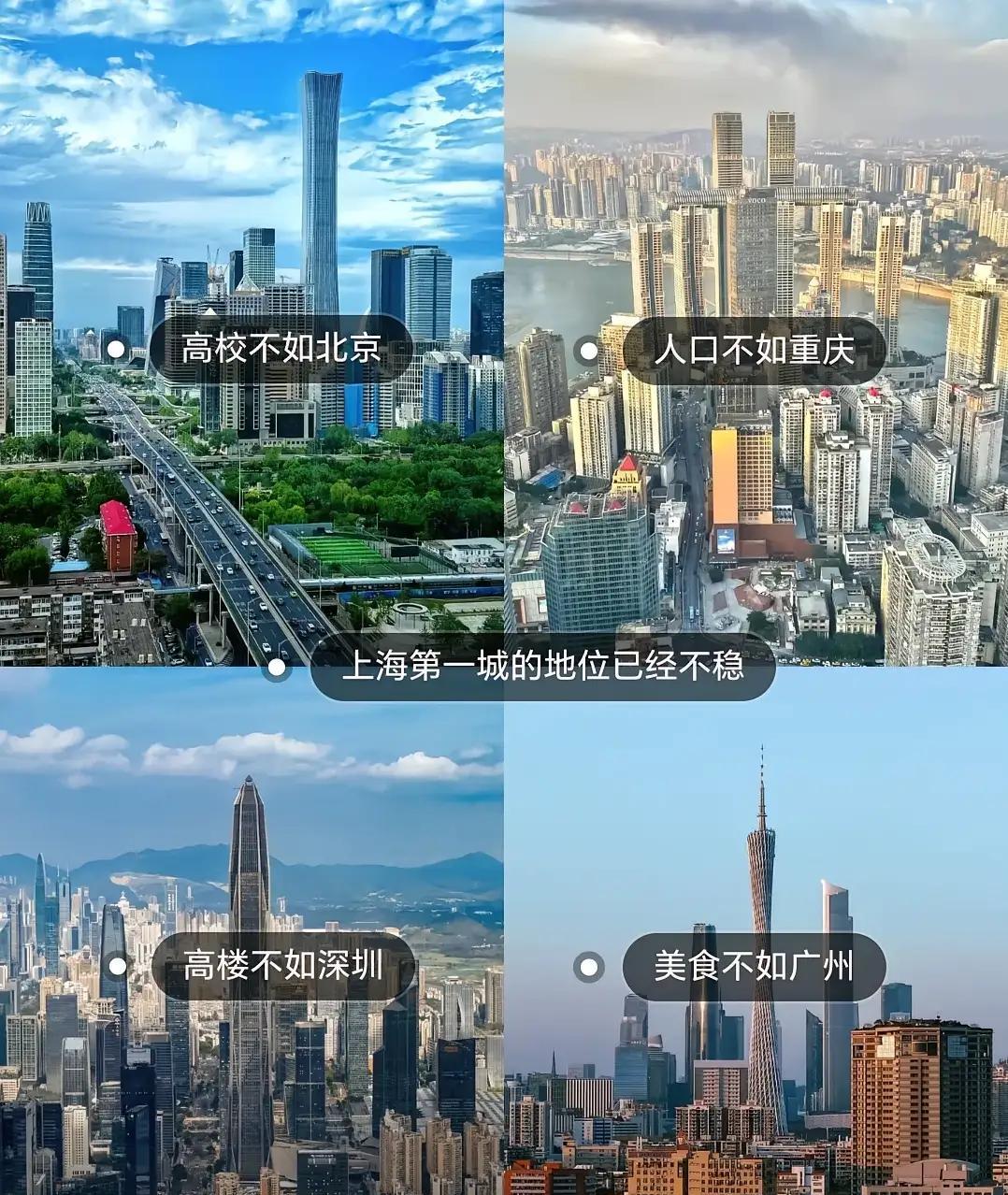 上海第一的地位已经不保了