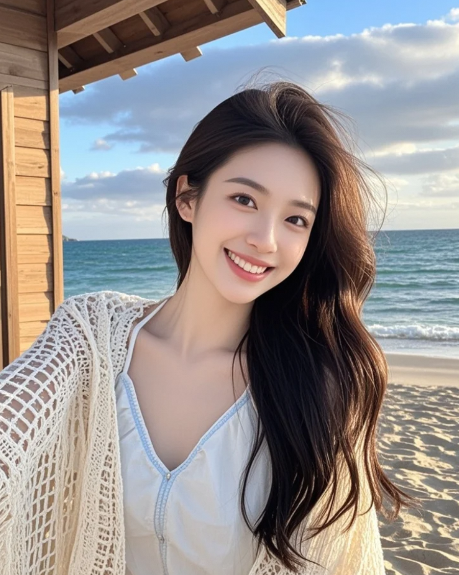 咸咸海风，吹乱了我的小心思~