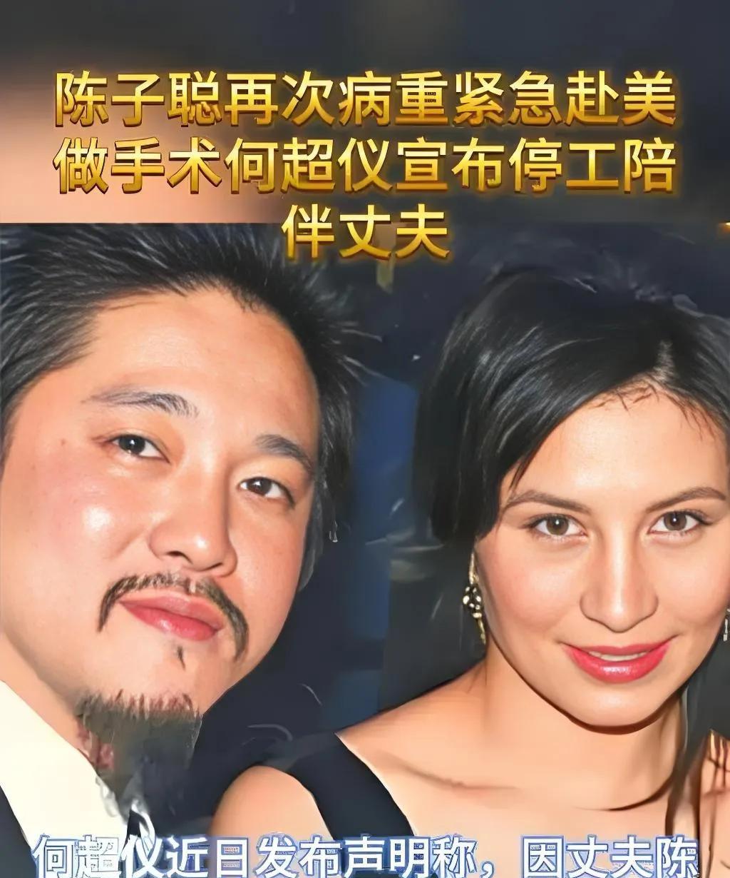 2025年7月28日，何超仪在社交平台发文宣布停工，称要全心陪伴患病丈夫陈子聪。