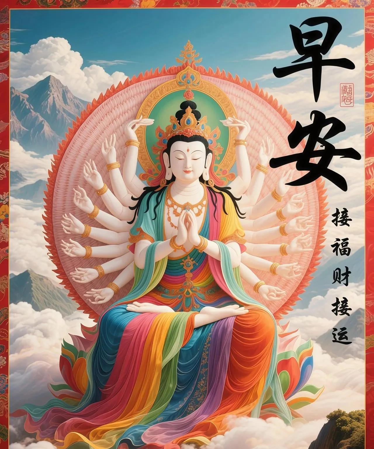 早上的阳光把你照耀，
早上的鸟儿为你欢笑，
早上的花儿为你绽放，
早上的我为你送