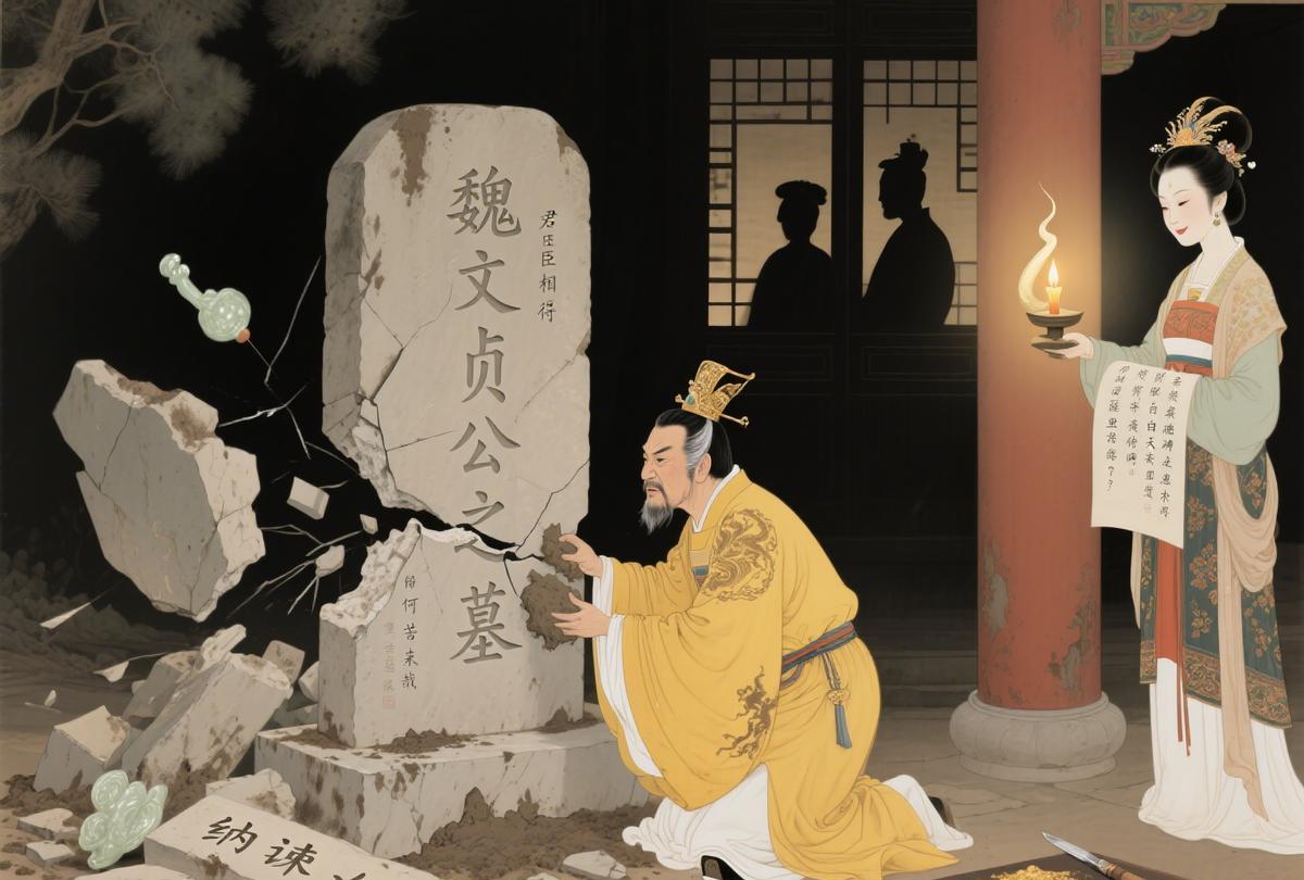 唐太宗砸魏征墓碑！明君人设塌，偷偷修复被皇后笑
唐朝最打脸的 “明君操作” 来了