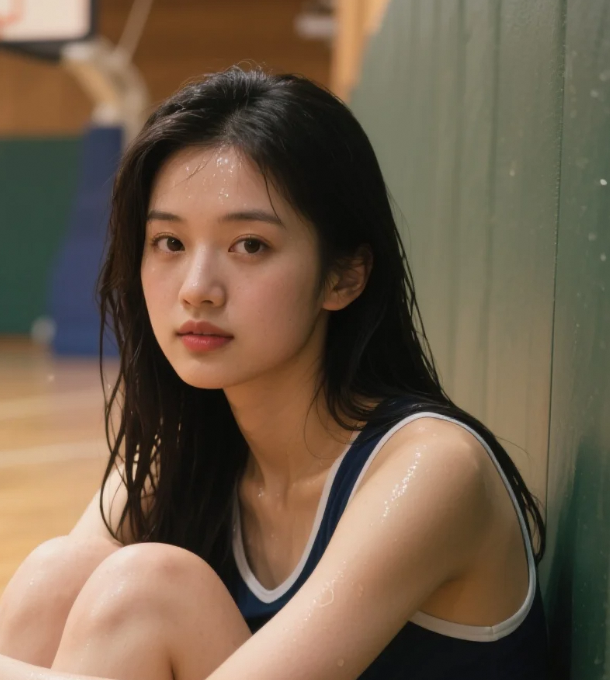 当运动美学邂逅少女慵懒：场边即画布