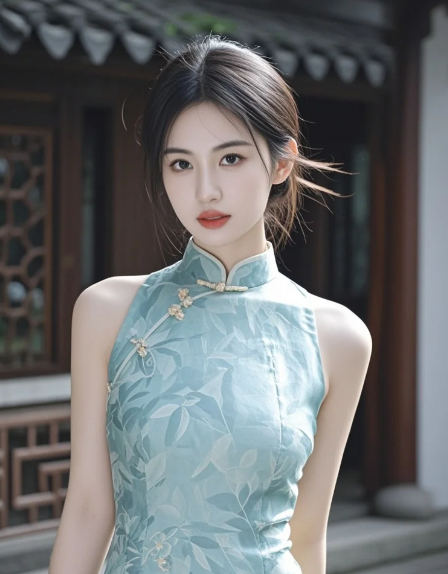 她把旗袍穿成‘东方美学核爆’，简直美疯了！