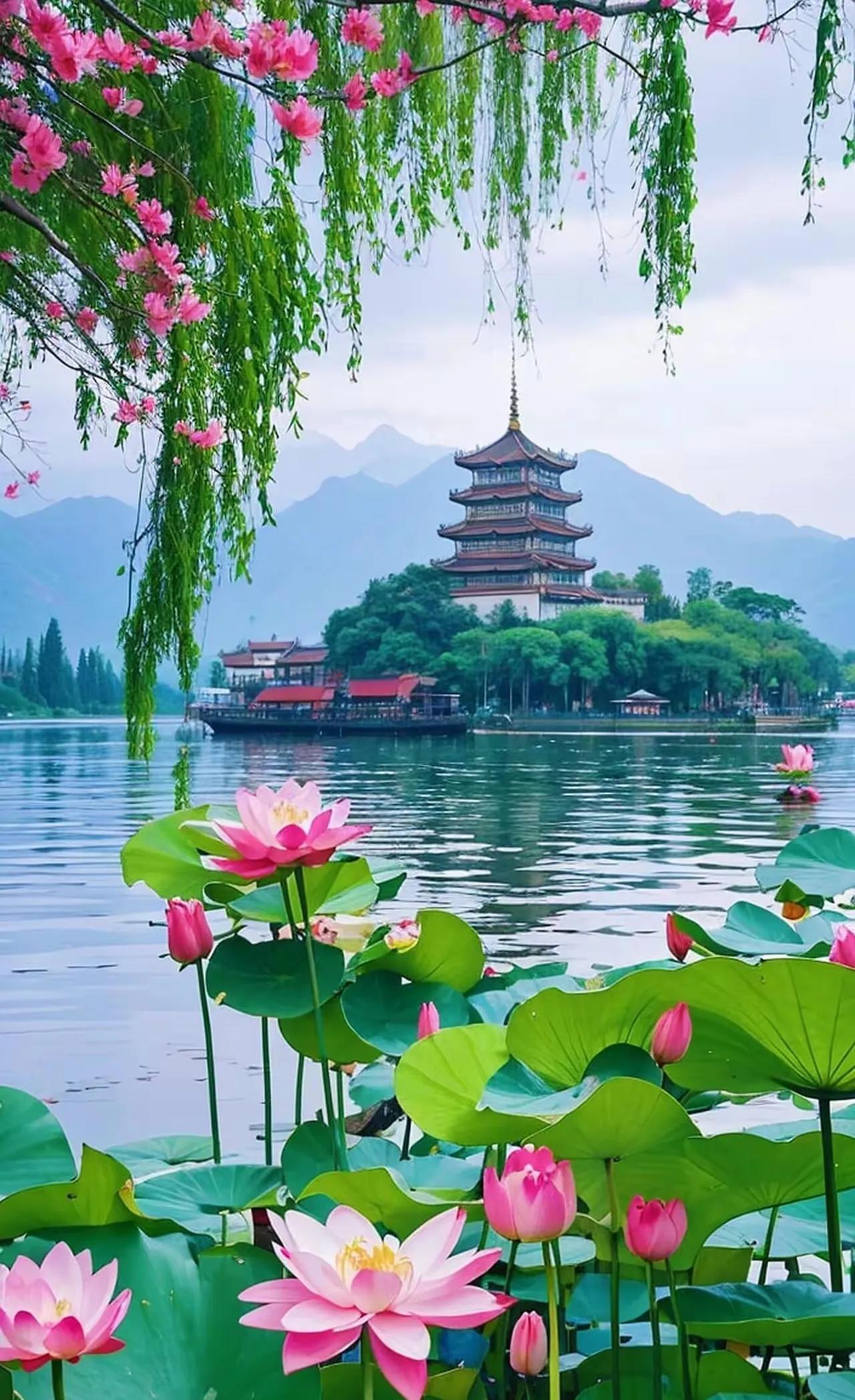 #上联：青荷开浅夏，邀你对下联#
             青荷开浅夏
    