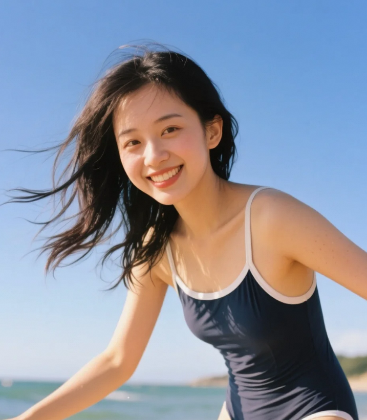 胶片感的盛夏：当复古泳装遇见粼粼波光