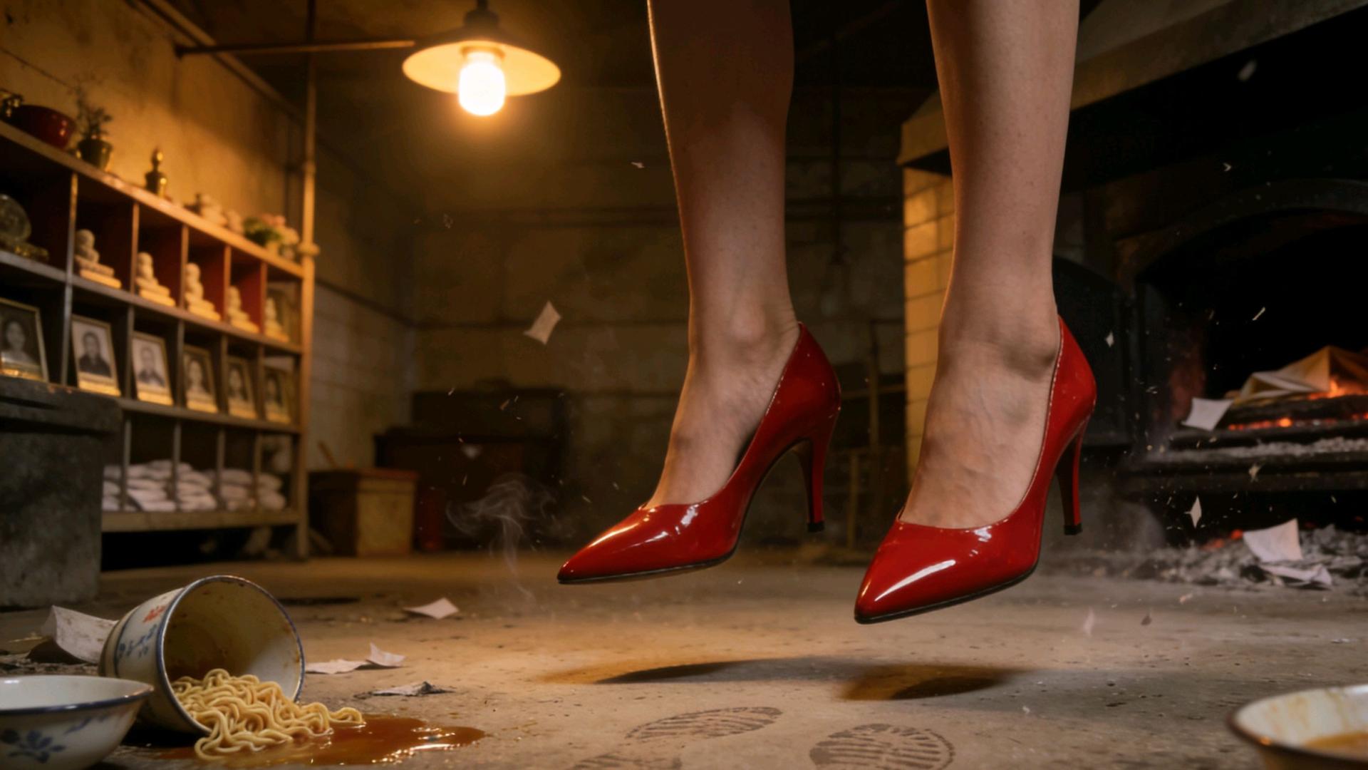 灵异故事：98年在火葬场见到一个红色高跟鞋，似乎在行走，恐怖至极