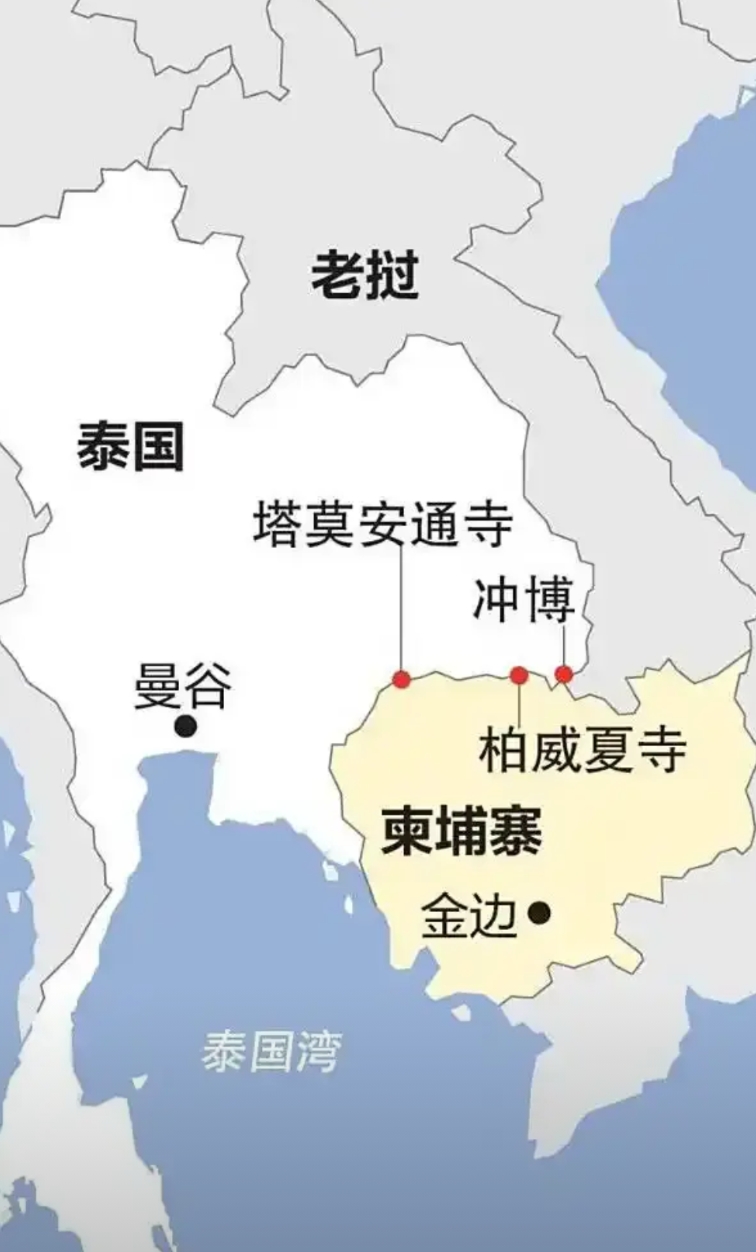 这次双方交火的地方，并不是帕威夏寺，而是塔莫安通寺，这是泰柬边境线上的另一个神庙