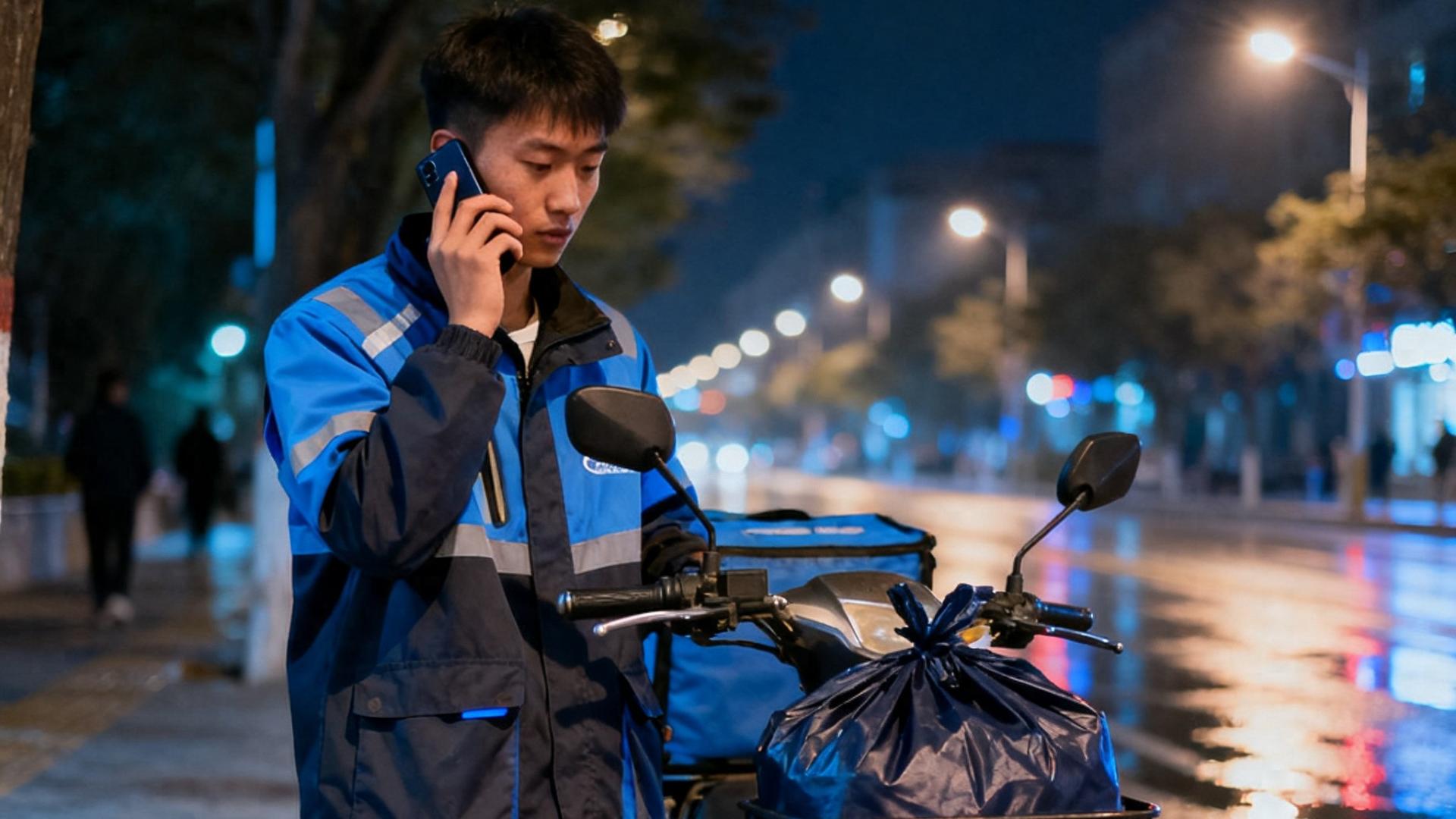 兰州00后骑手深夜送药无人应，折返问药效暖哭网友