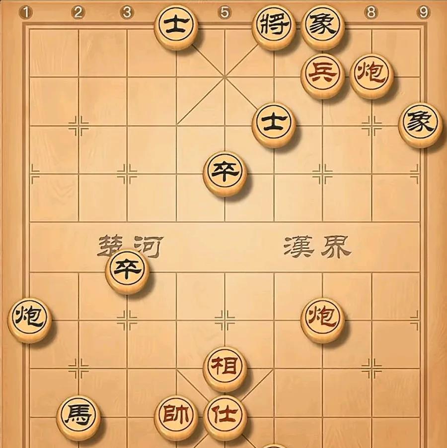 三步就可以速胜的棋，纵观盘面，黑方也有马后炮，红方想去防守，根本就没有办法防守得