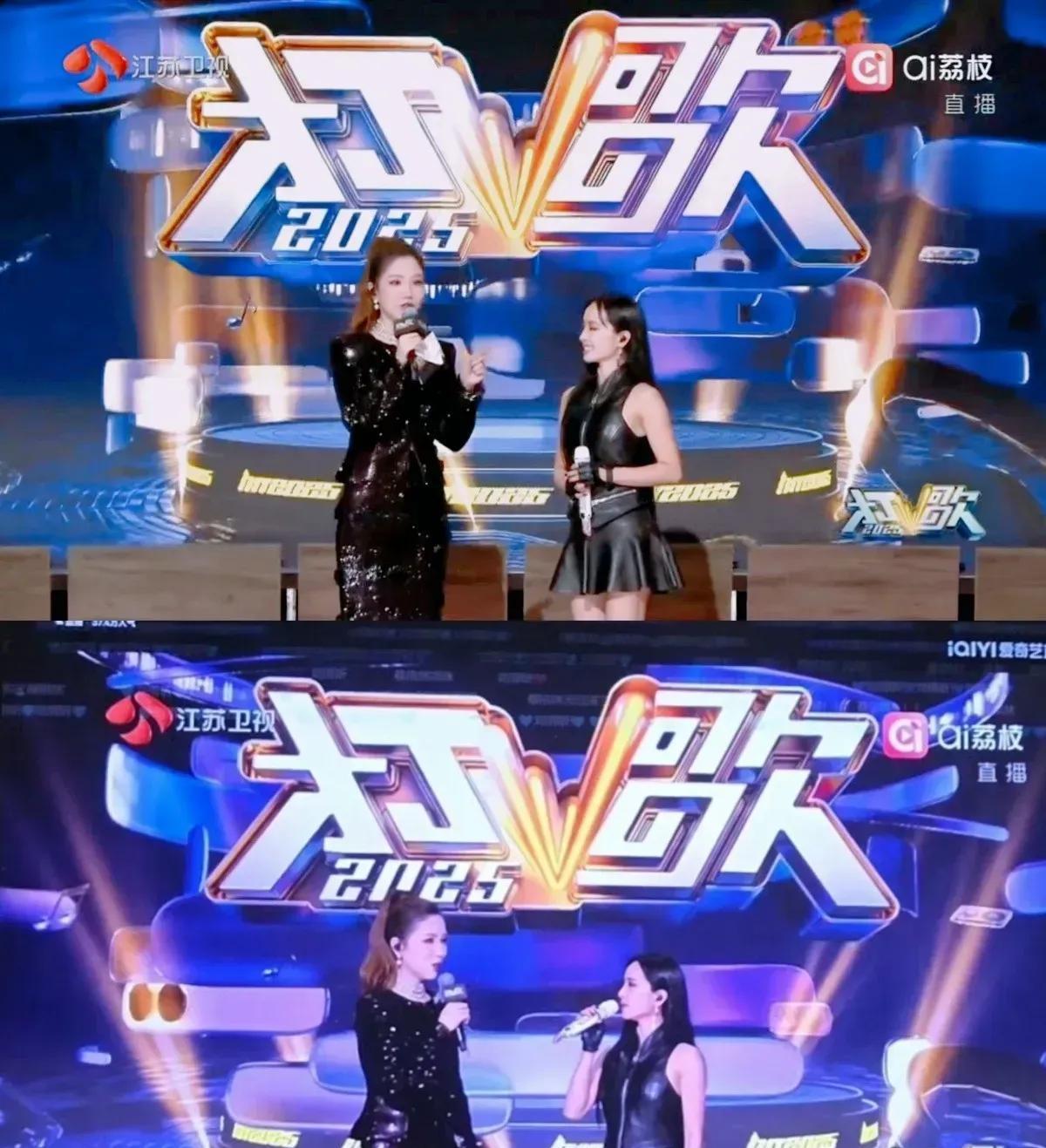 在高个子面前，
像蔡依琳这样天后，
也瞬间没了气场!
最近蔡依琳破天荒地
参加了