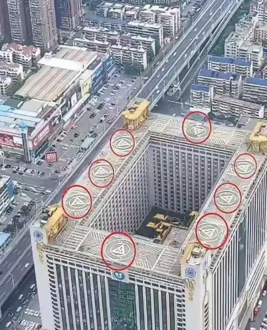 楼顶上这些圈圈是做啥用的？
