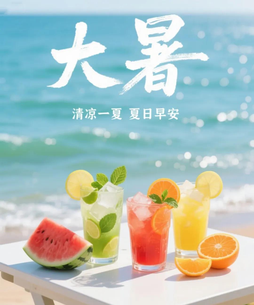 大暑，[玫瑰]早安[玫瑰]
盛暑至极，骄阳似火
长夏漫漫的日里
你所热爱的
无论