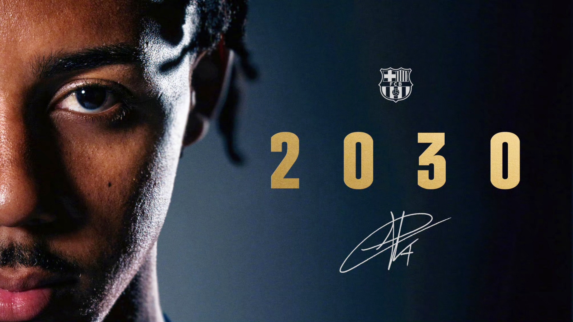 官方消息，孔德与巴塞罗那俱乐部续约至2030年。
上赛季孔德为巴萨出战53场，打