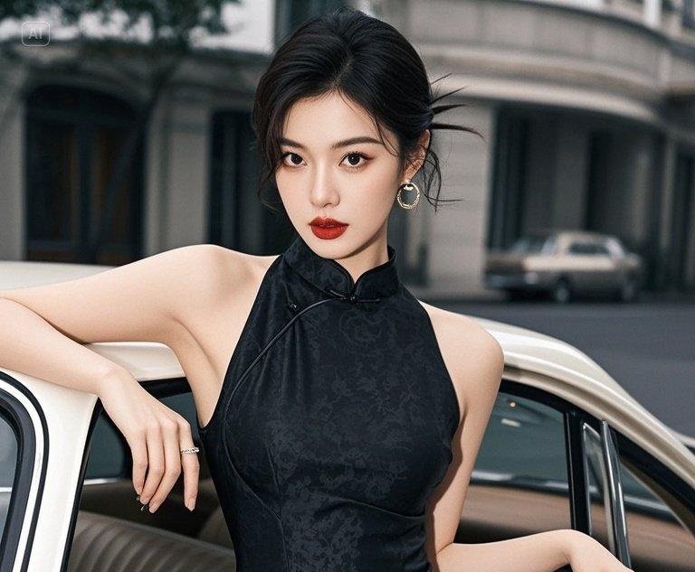 她的魅力不仅仅在于外表，更在于那份自信。