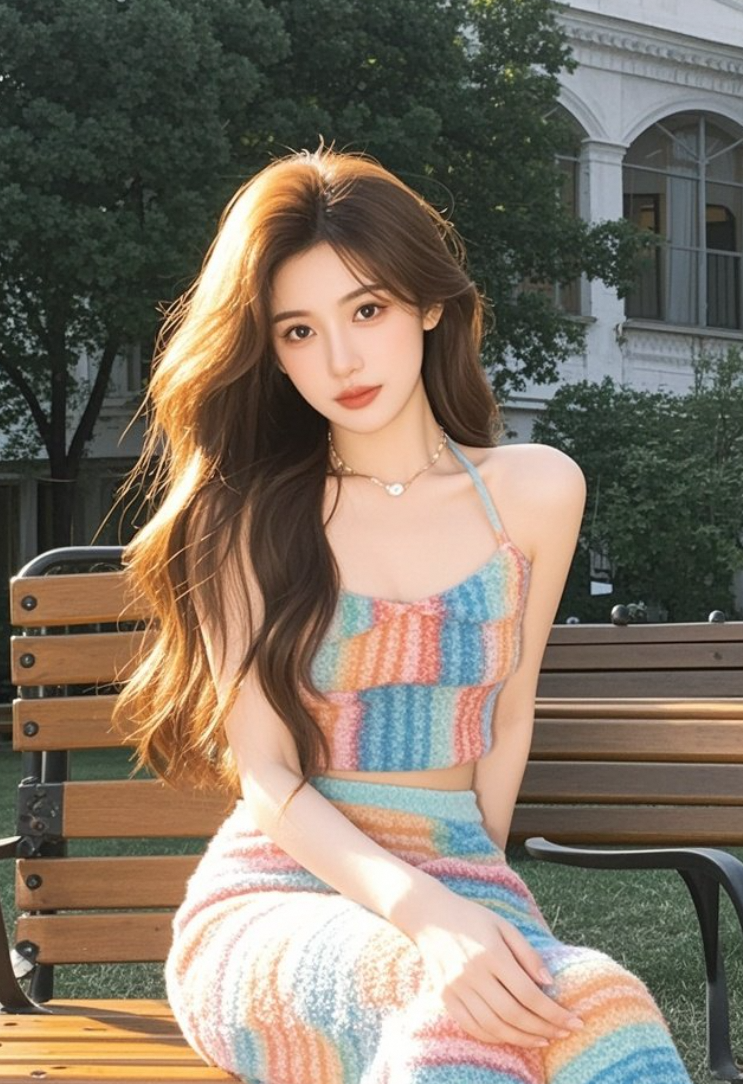 阳光洒在她肩头，像极了心动的模样