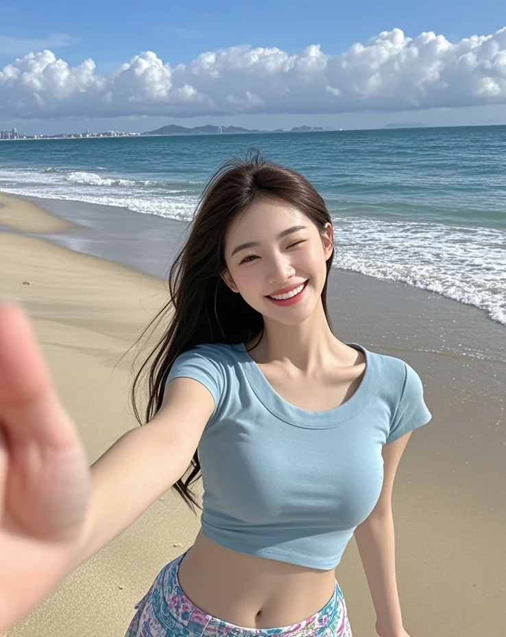 浪花在偷学你眨眼频率～你眨一下，我让它卷走你的烦恼！
