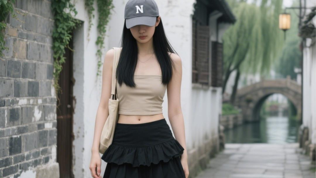 清冷风or文艺感？这身穿搭给你两个答案