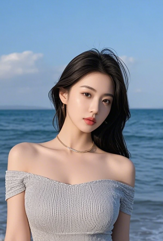 朱唇未启笑先闻，春山淡扫尽风流