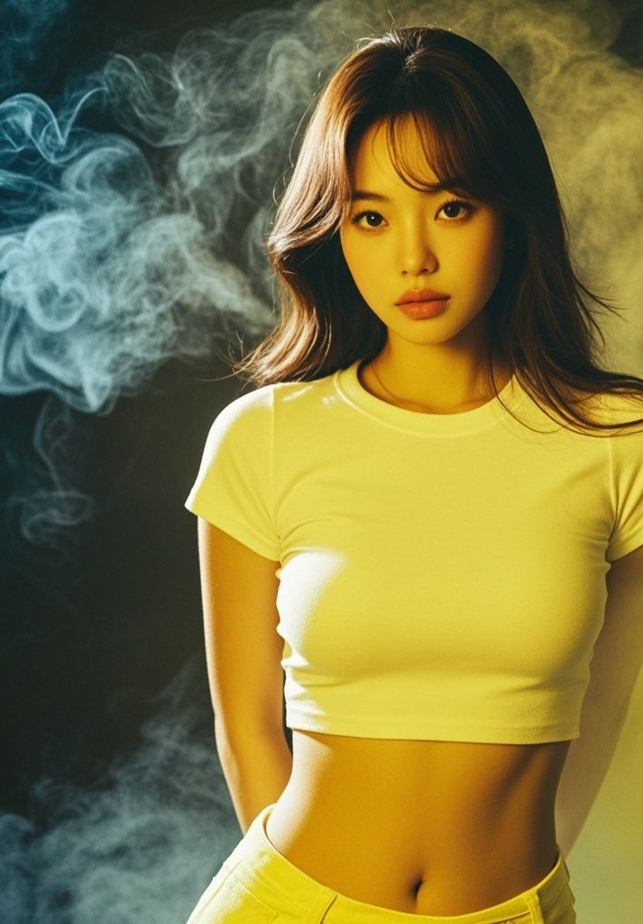 氧气美眉瑜伽服显形 晨雾氤氲如观水中洛神