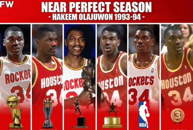 NBA Memes发问：奥拉朱旺是否拥有史上最强的单赛季个人表现？
哈基姆-奥拉