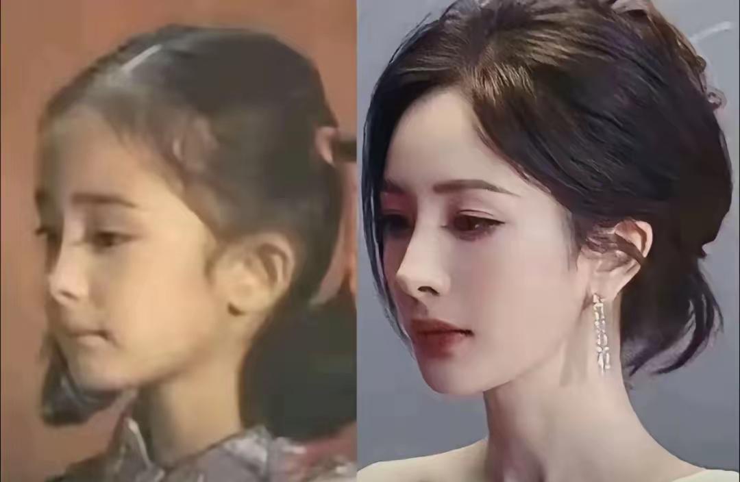 杨幂真的是一位从小美到大的演员，高高的鼻梁，大眼睛，皮肤白嫩白嫩的，浑身散发着一