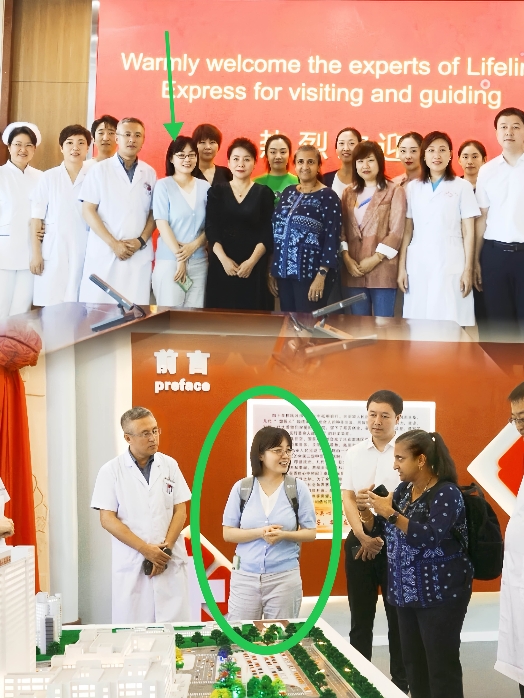 全网都只关注到谷医生被绿了
却忽略了她真正厉害的地方
这是谷医生接待外宾的时候，