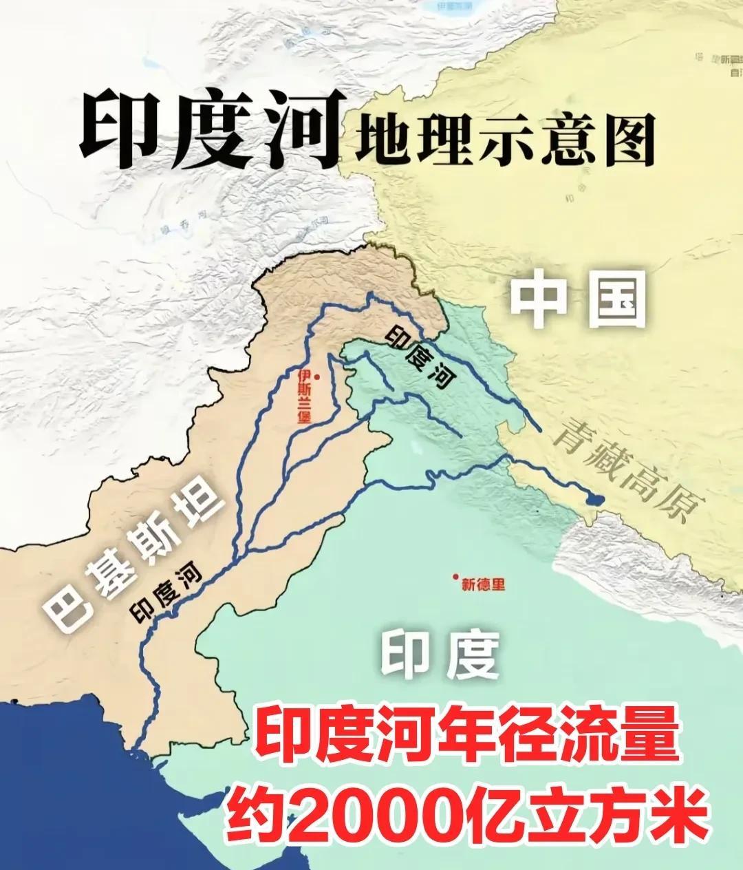这几乎是一个无解的题，水资源被卡脖子，对于巴基斯坦来说，它的主河流印度河，整个上