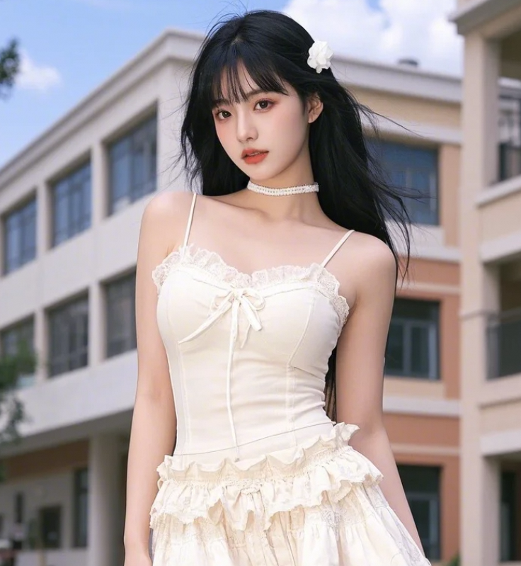 把调色盘穿在身上的美人