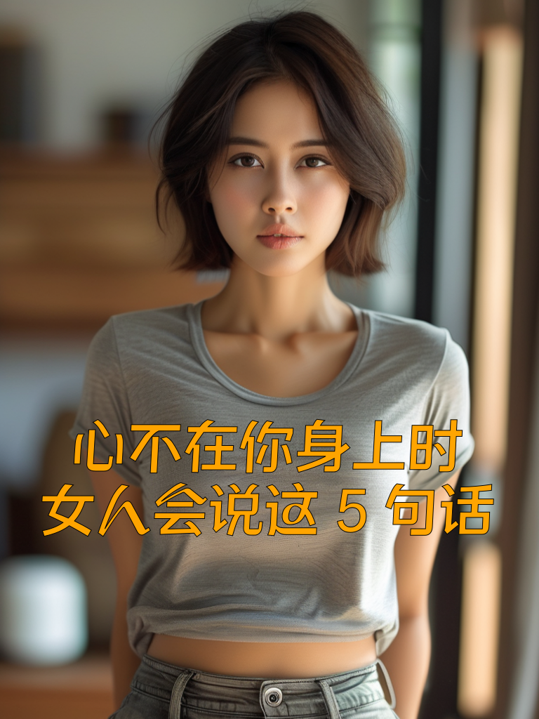 心不在你身上时，女人会说这5句话