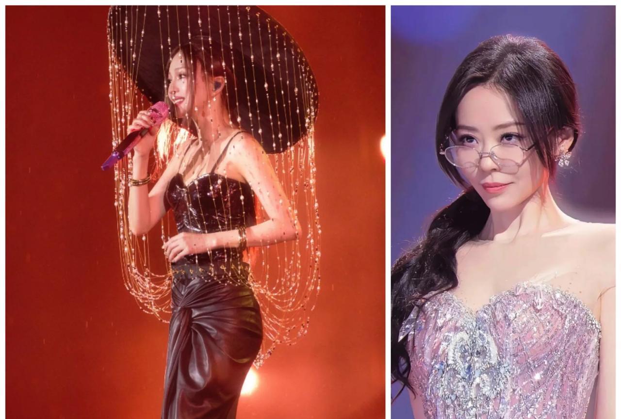 我发现一个玄学 ，
关于张韶涵的， 
凡是跟她比拼演唱造型的女歌手，最后都会
被