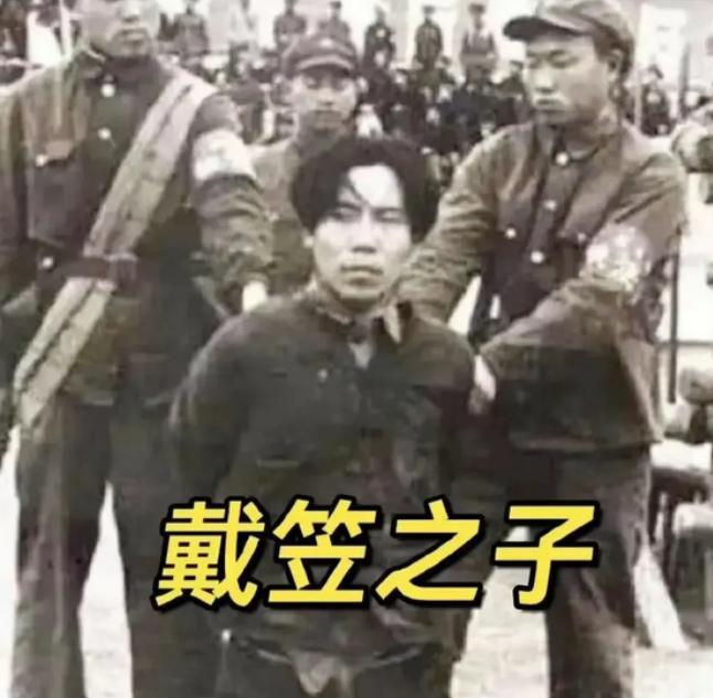 1951年1月，戴笠的儿子戴善武被五花大绑，跪在地上即将被执行死刑。
麻烦看官老