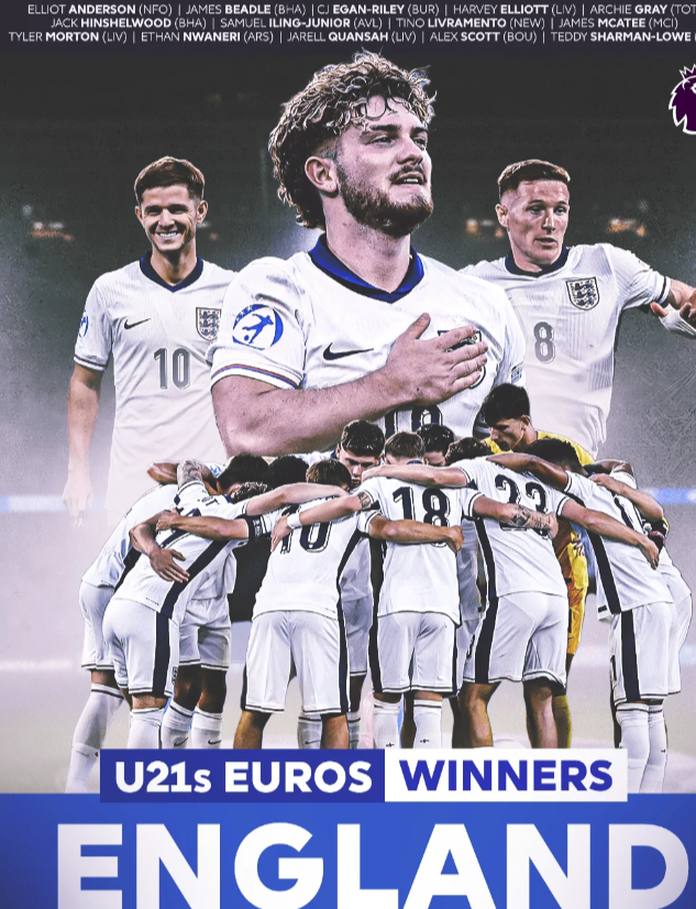 英超强势！英格兰U21卫冕欧青赛冠军

英格兰U21卫冕欧青赛冠军！英超的强势，