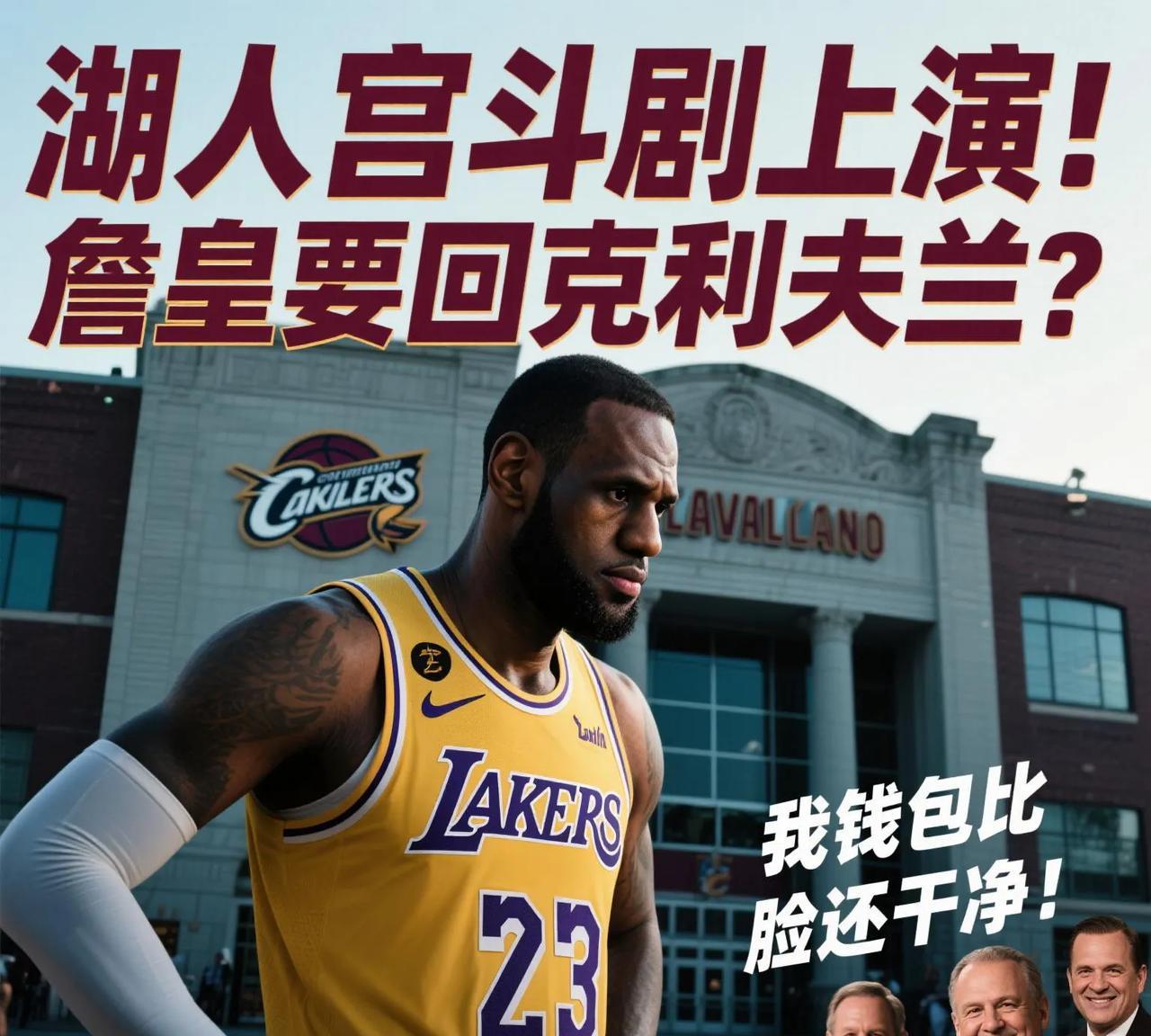 湖人宫斗剧上演！詹皇要回克利夫兰？骑士：我钱包比脸还干净！
家人们！NBA年度大
