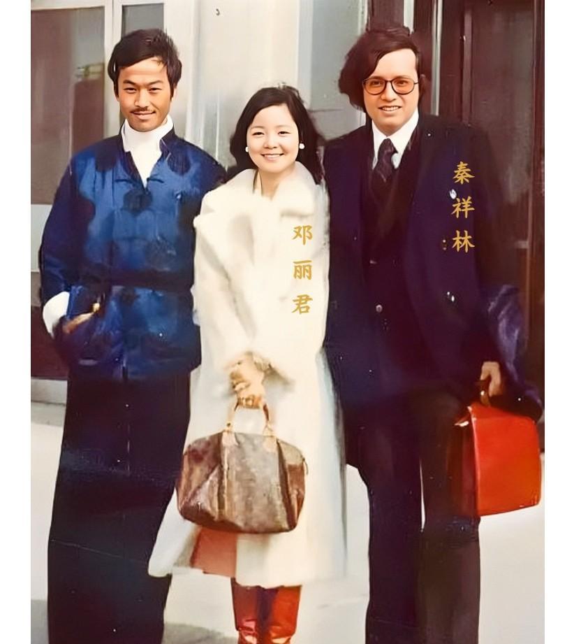 1978年，邓丽君与秦祥林在美国，留下的美好瞬间。那时候邓丽君25岁，秦祥林30