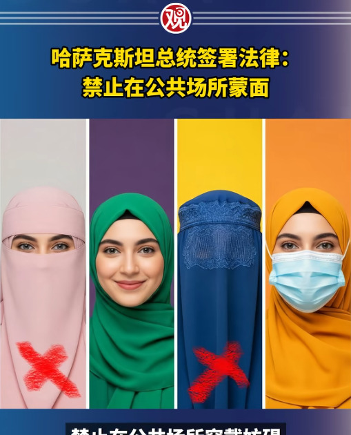 中亚多国女性摘面纱，哈萨克斯坦禁止蒙面











姐妹们，你们敢信吗