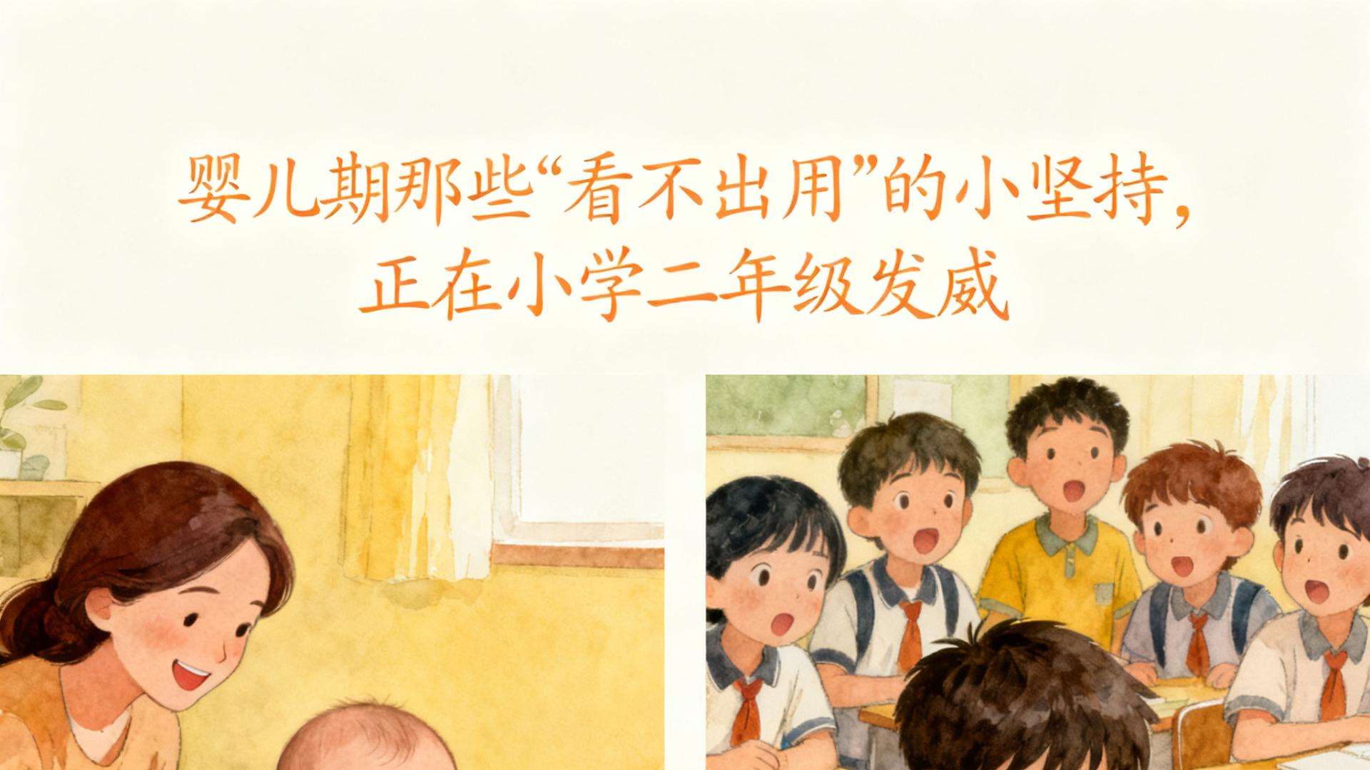 婴儿期那些“看不出用”的小坚持，正在小学二年级发威